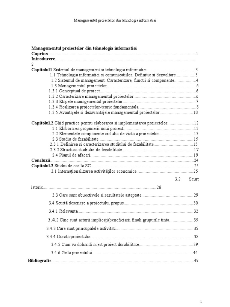 296 - Managementul Proiectelor Din Tehnologia Informatiei | PDF