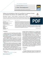 Justel 2020. Salting-Out Precipitation of NaCl, KCL and NH4Cl in Mixtures of Water and Methanol