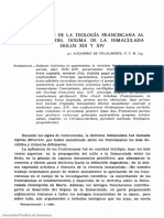 Contribución de La Teología Franciscana Al Desarrollo Del Dogma de La Inmaculada Siglos XIII y XIV