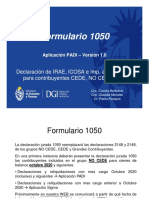 Formulario 1050 CHARLA EXTERNA