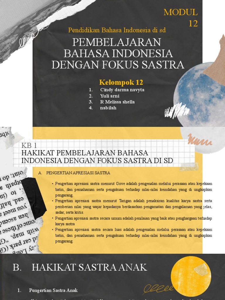 Modul 12 | PDF | Seni & Disiplin Bahasa