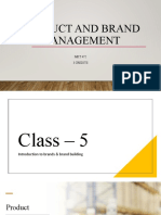 Product and Brand Management: MKT 472 3 Credits