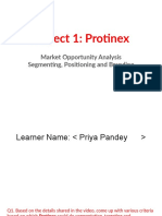 Project 1: Protinex: Market Opportunity Analysis Segmenting, Positioning and Branding