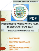 PRESUPUESTO PARTICIPATIVO 2023