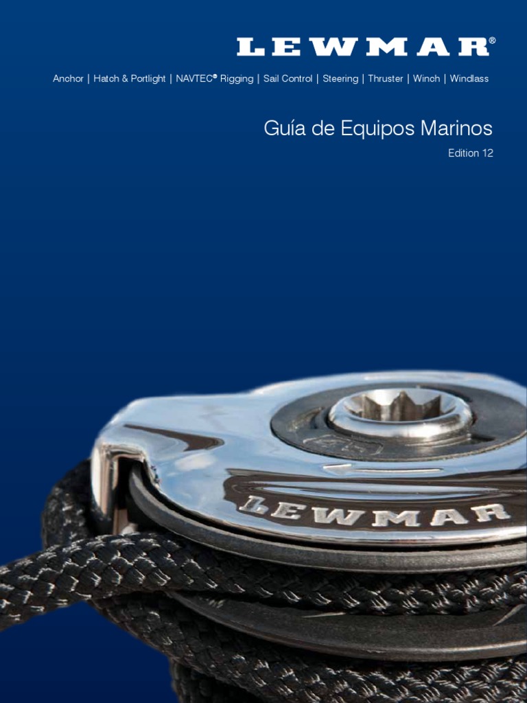 Catalogo de Winches LewmarSpanishlr PDF Composite Material Solar Power