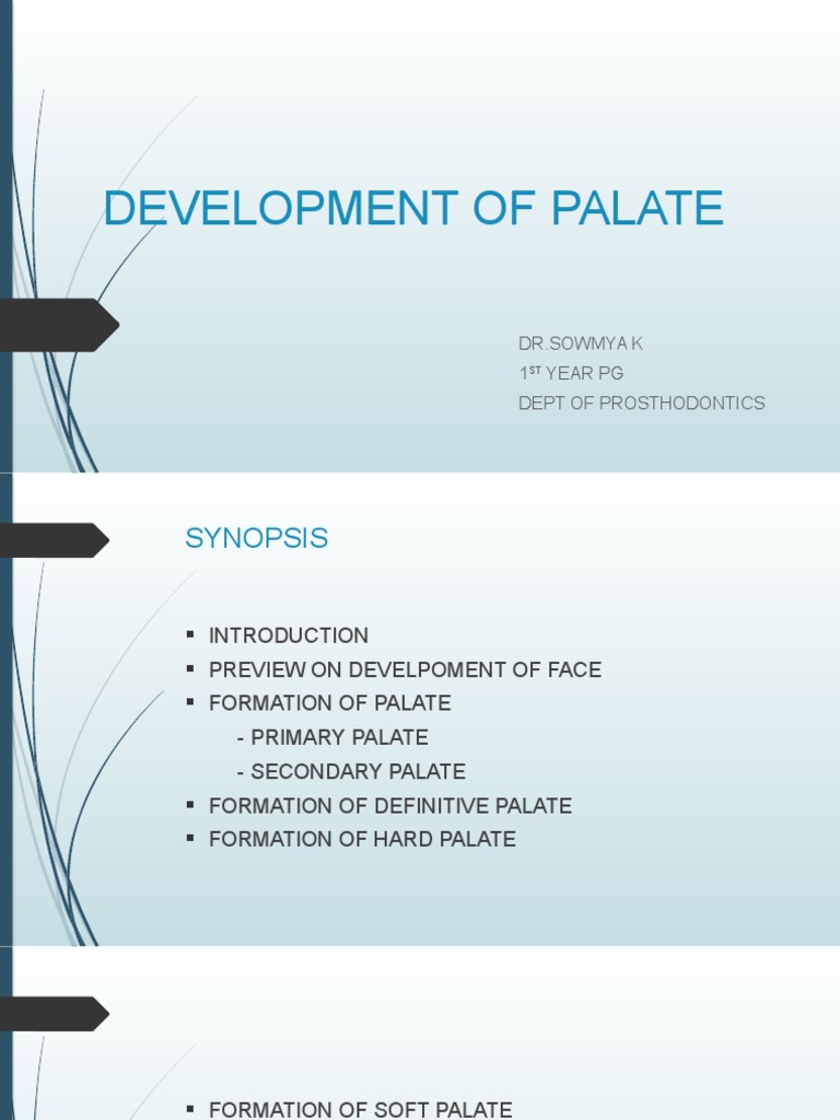 Palate Development and Clinical Implications | PDF | Prosthodontics ...
