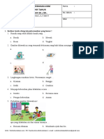 Soal PAT Kelas 1 Tema 6