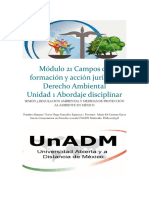 Módulo 21 Campos de Formación y Acción Jurídica: Derecho Ambiental Unidad 1 Abordaje Disciplinar