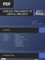 S 7 - Surface Treatments of Dental Implants