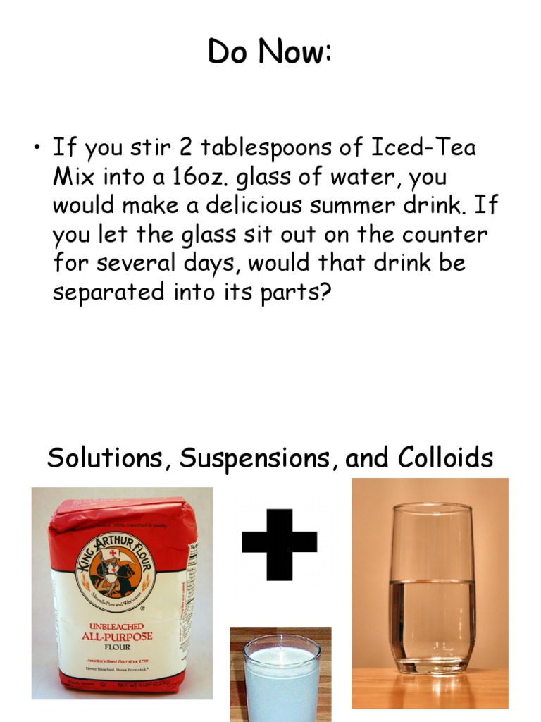 Solutions Suspensions And Colloids Pdf Mixture Suspension Chemistry