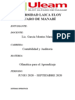 Informe Sistema Operativos - Ofimática para El Aprendizaje