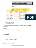 Adjectifs Possessifs