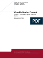 Wearable Weather Forecast: Creating A Forecast Through iOS and Smart Clothes