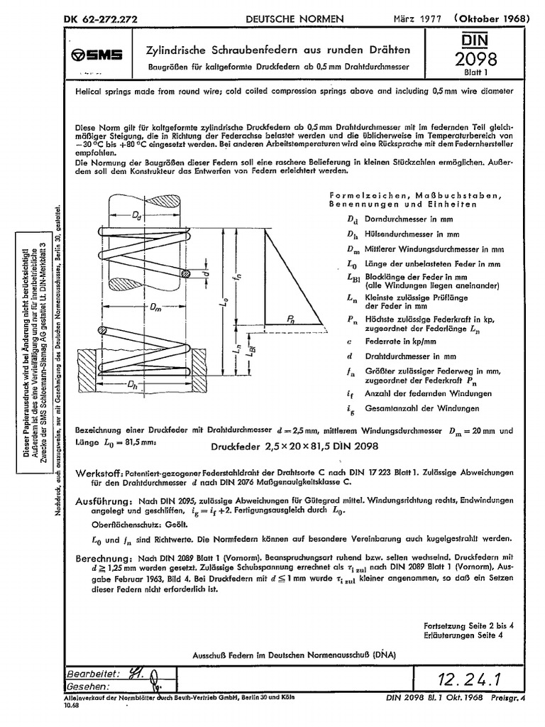 Din2098 1 | PDF