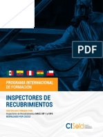 1ºprograma Internacional de Formación para Inspectores de Recubrimientos