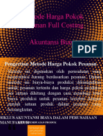 Metode Harga Pokok Pesanan Full Costing