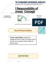 Social Responsibility of Business The Concept