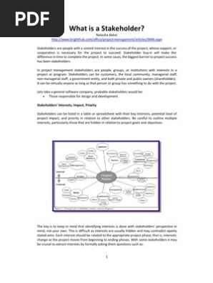 Stakeholder Analysis