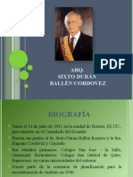 Arq. Sixto Durán Ballén