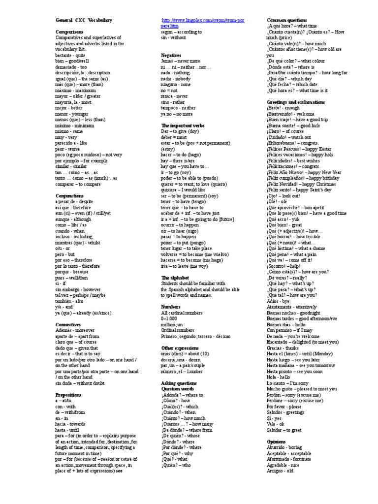 Csec General Maths Syllabus