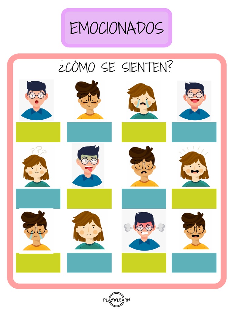 Cuaderno de emociones para niños | PDF | Las emociones