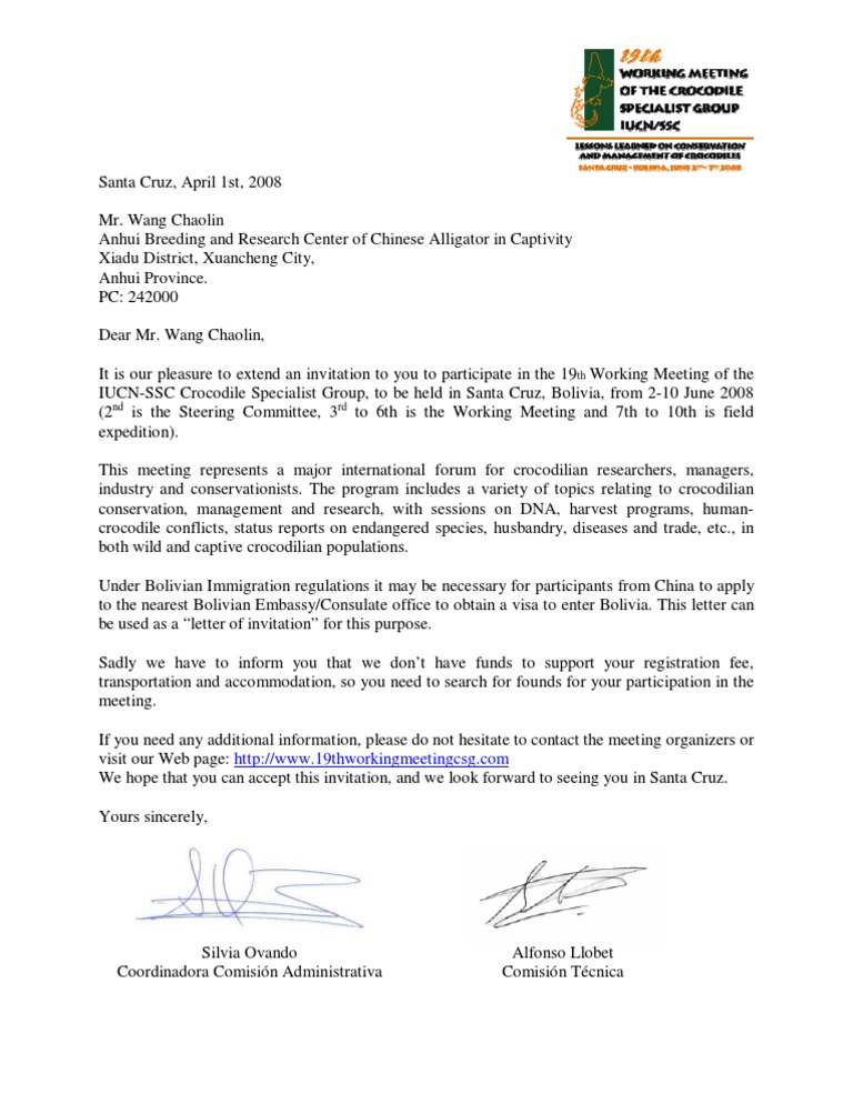 Invitation Letter