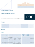 E-Ticket Itinerary Receipt