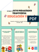 Proyecto Pedagógico Transversal de Educación Vial - Camilo Andrés Lozada - Grado 4B