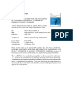 Archives of Gerontology and Geriatrics Volume issue 2019 [doi 10.1016_j.archger.2019.02.002] de Amorim, Juleimar Soares Coelho; da Silva, Silvia Lanziotti Az -- FACTORS ASSOCIATED WITH THE PREVALENC