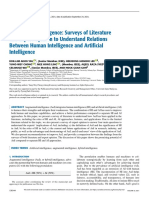 Augmented Intelligence Surveys of Literature and Expert Opinion To Understand Relations Between Human Intelligence and Artificial Intelligence