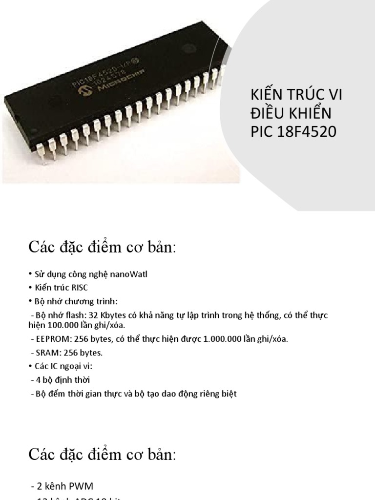 Kiến Trúc Phần Cứng PIC18F4520 | PDF