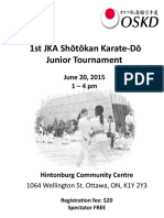 1st JKA Shōtōkan Karate-Dō: Junior Tournament