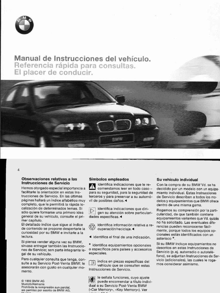 Manual BMW E46 Español | PDF
