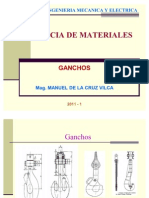 Resistencia de materiales: Cálculo de esfuerzos en ganchos