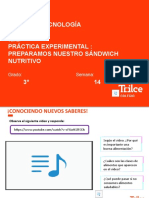 3° - Cyt - Proyecto - Preparamos Un Sandwish Nutritivo - Sem 14 - Con Audio