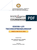 Courseware: ES038-L01 Technopreneurship