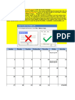 Dynamic Monthly Calendar - Sample - Template