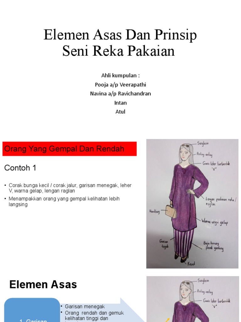 Elemen Asas Dan Prinsip Seni Reka Pakaian | PDF