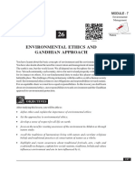 Environmental Ethics and Gandhian Approach: Module - 7