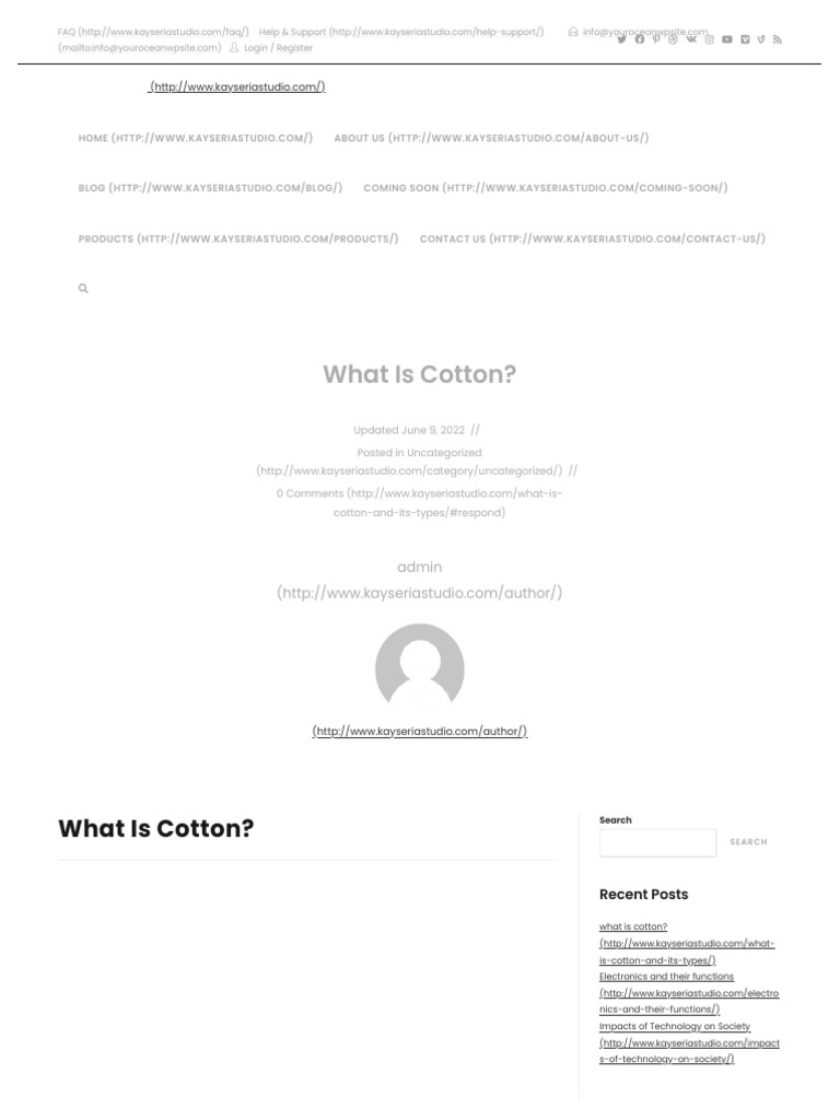 Best Cotton Types of 2022 History Advantages and Disadva PDF