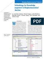 A Methodology For Knowledge Management in Biopharmacuetical Production