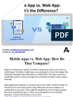 Mobile App vs. Web App What's The Difference