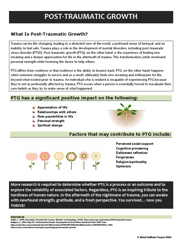 Post Traumatic Growth | PDF | Neuroscience | Mental Processes