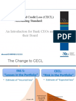 Current Expected Credit Loss (Cecl) Accounting Standard:: An Introduction For Bank Ceos and Their Board