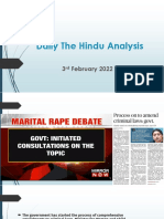 3rd February 2022 The Hindu Analysis