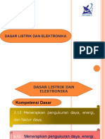 Media Dasar Listrik Dan Elektronika DLE (Senin)