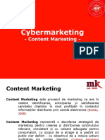 Cybermarketing: - Content Marketing