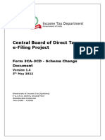 Central Board of Direct Taxes, E-Filing Project: Form 3CA-3CD - Schema Change Document