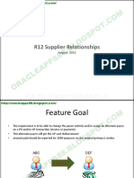 R12 Supplier Relationships