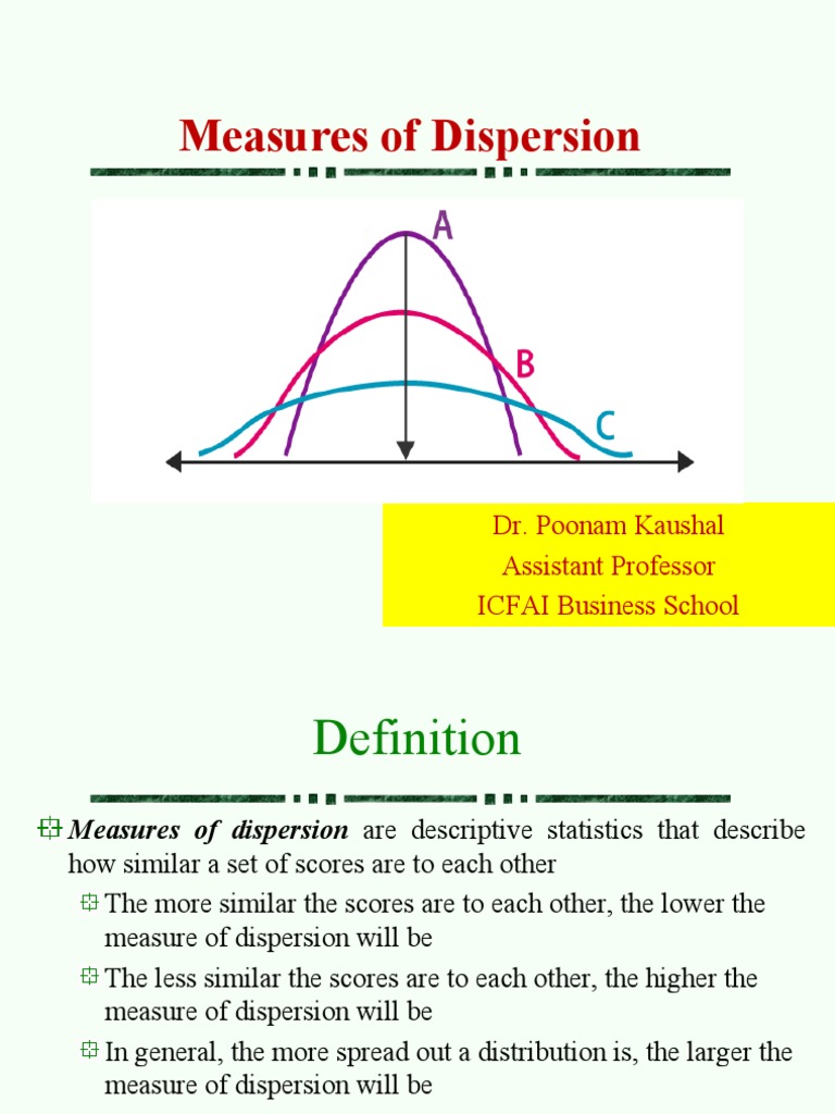 Understanding Measures of Dispersion | PDF | Quartile | Sampling ...